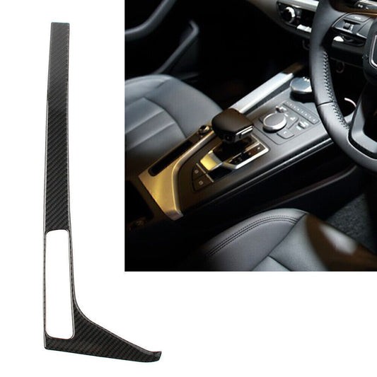 Fit for Audi for A4 B9 for A5 S5 2017-2020 Carbon Fiber Console Gear Shift Box Frame Trim
