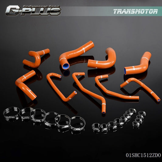 Dark orange silicone heater radiator hose suitable for Mazda Miata MX5 1.8L 1994 - 1997