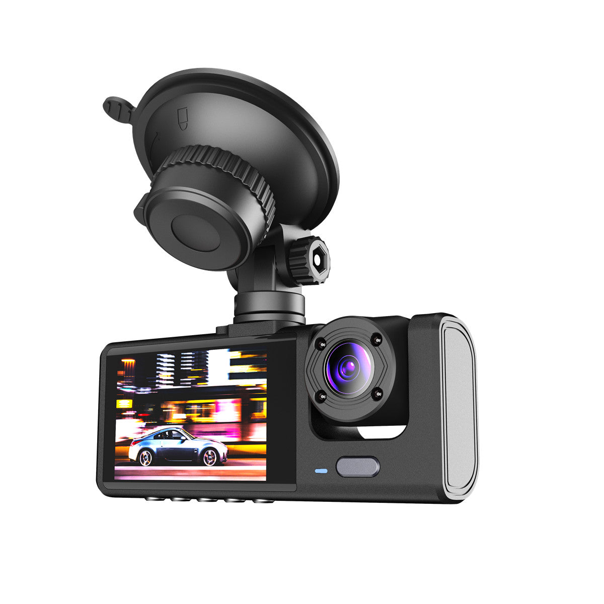 2in 3 Lens Car Dash Cam Front Rear Inside DVR Video Recording Parking Monitor