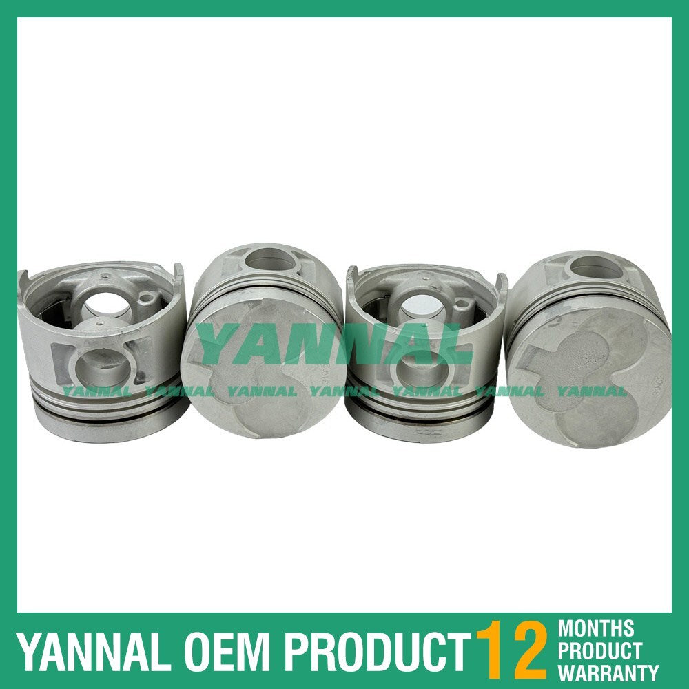 4-piece pack of new forklifts for Nissan piston STD TD27 engine FJ 02 A 25 U diesel forklifts