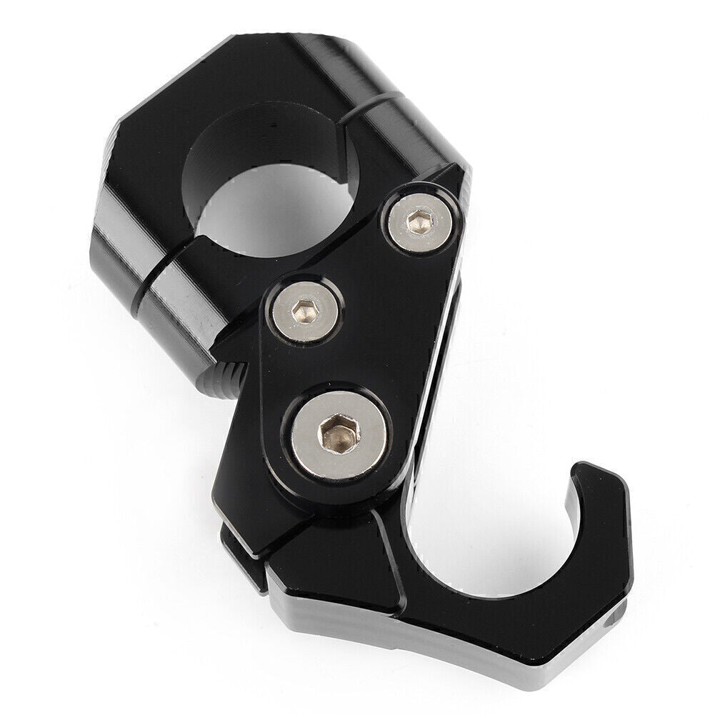 22MM 7/8 CNC Scooter Handlebar Hook Helmet Luggage Bag Carry Hanger Black UK