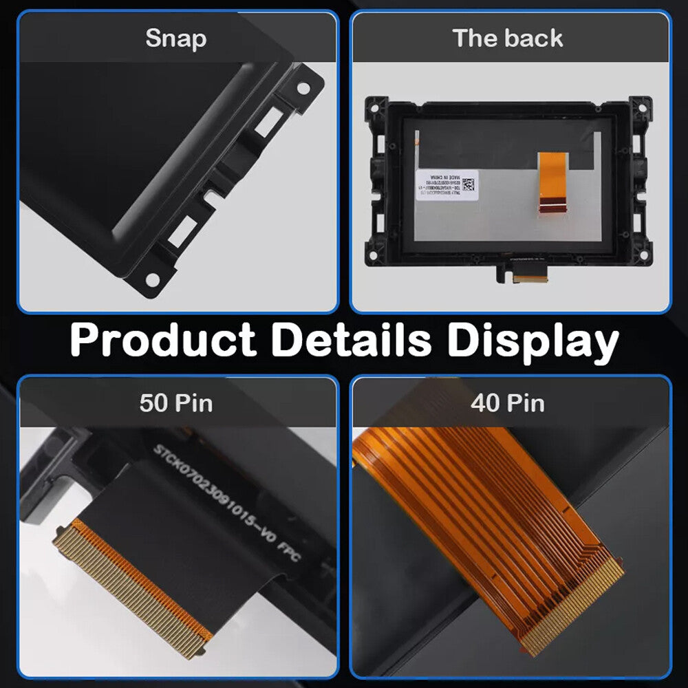 Display touchscreen 7-inch LCD screen replacement for 2017-2020 for Jeep compass radio navigation