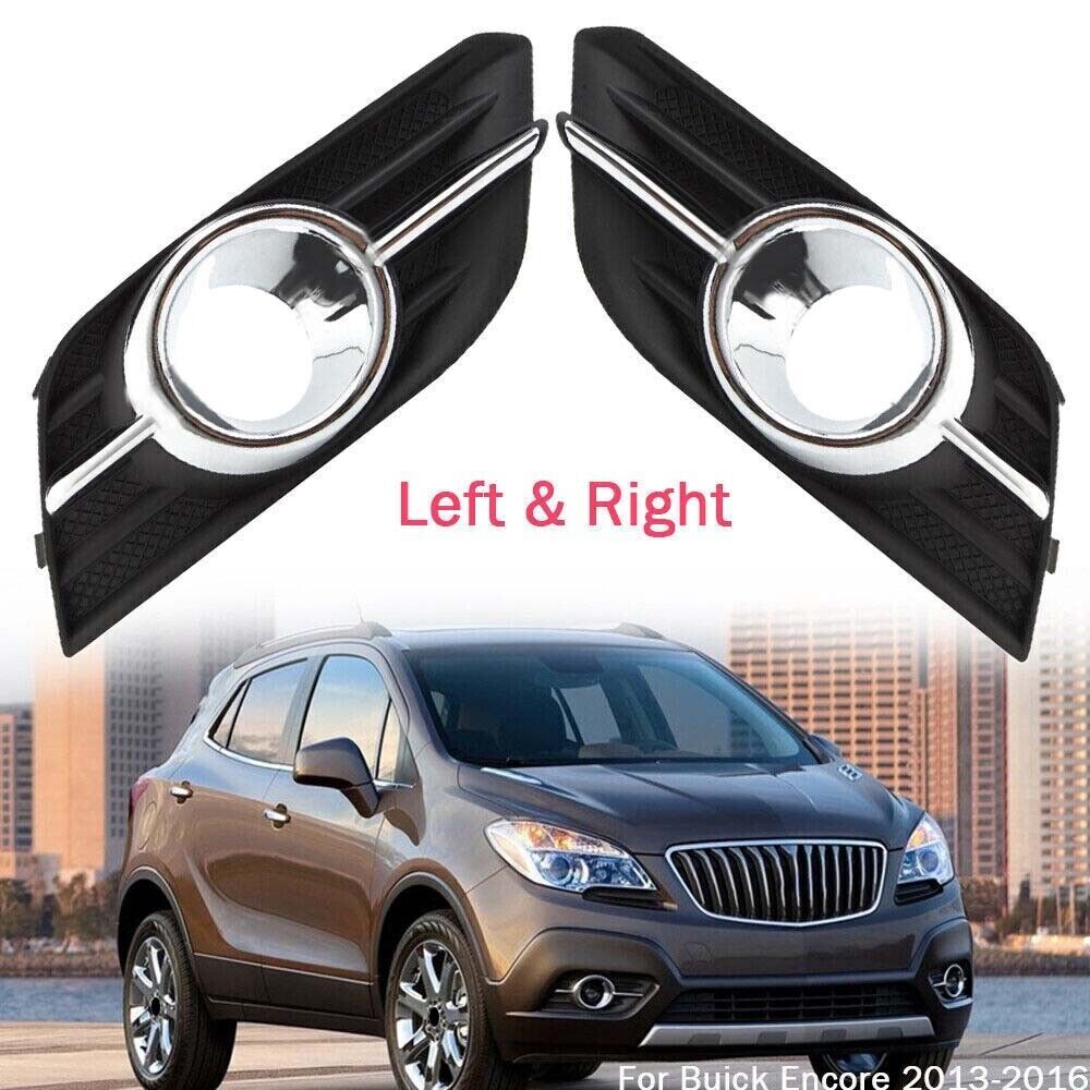 Pair Front Bumper Bezel Fog Light Cover LR for Buick Encore 2013 2014 2015 2016