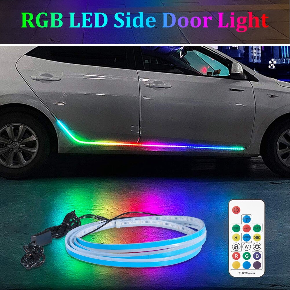 70'' RGB Running Board LED Lights Side Strips Bar Dreamcolors Wireless Remote