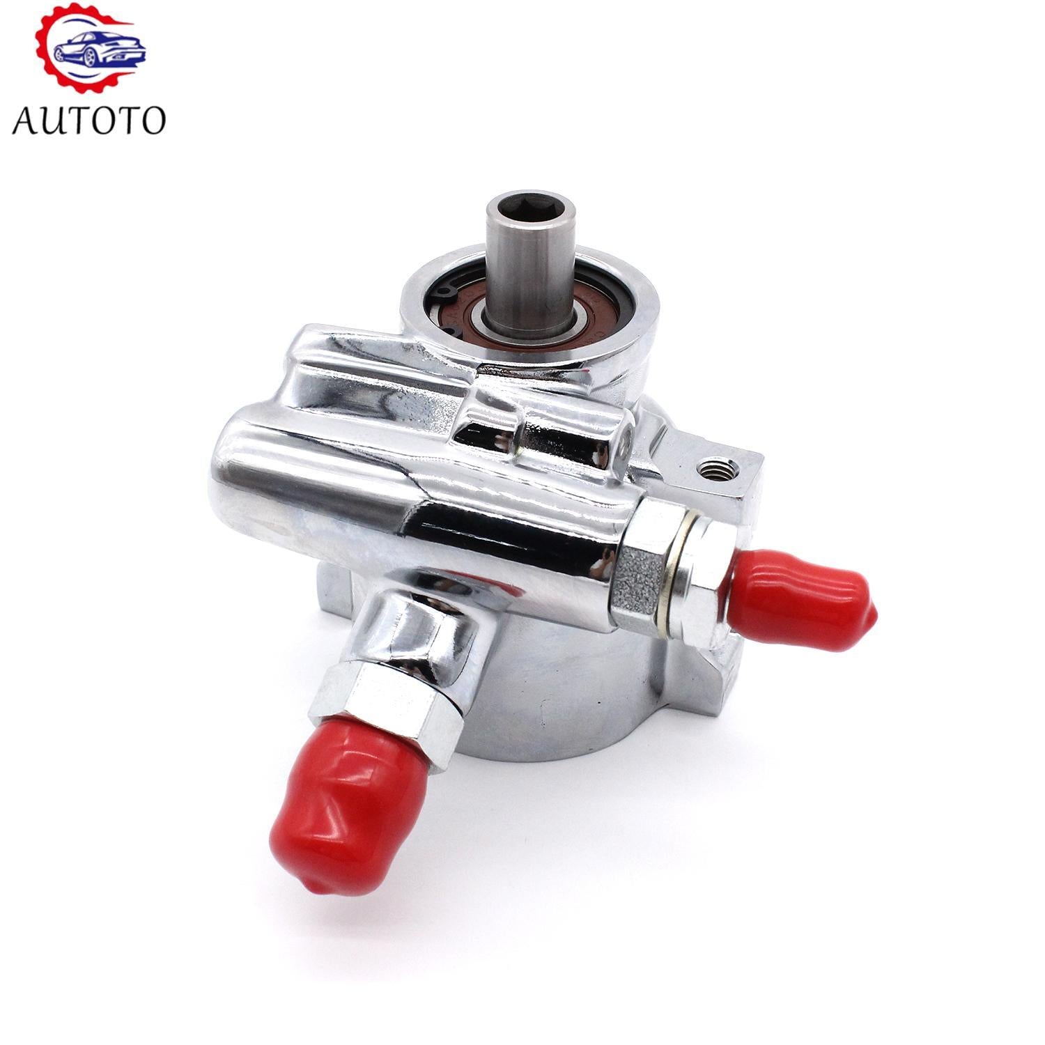 Remote Power Steering Pump Chrome 902102CHR Fits for 1980-01 Saginaw GM Type 2