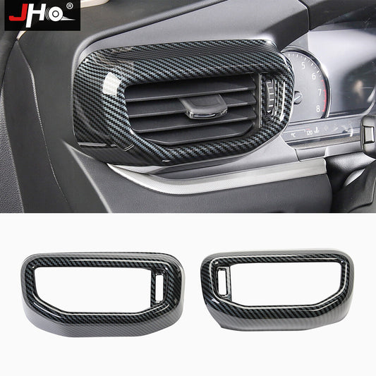 Carbon Fiber Central Control Outlet Air Vent Cover Decor for Ford Explorer 20-22