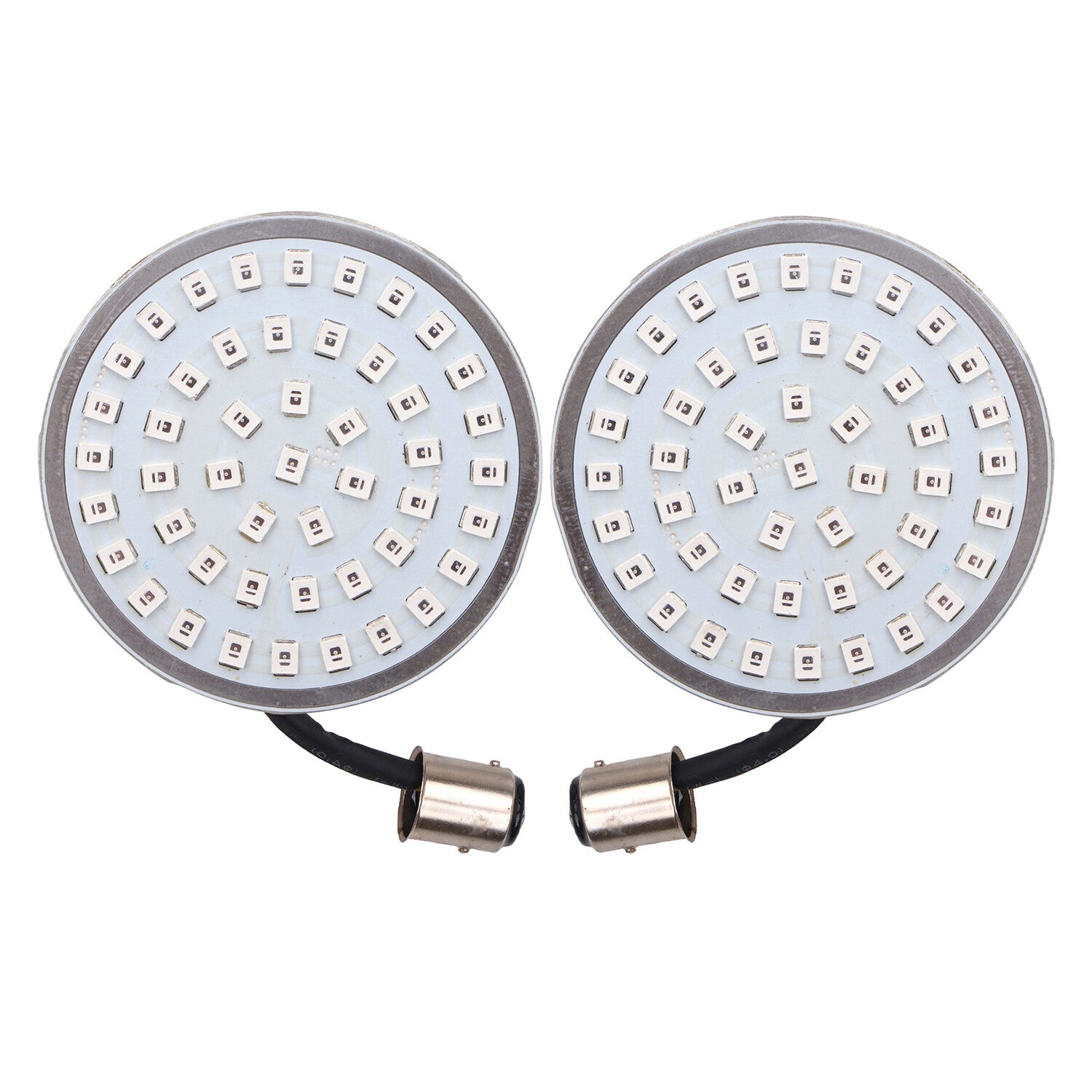 2x1157 LED turn signal lights with red running lights for Harley Softtail Touring