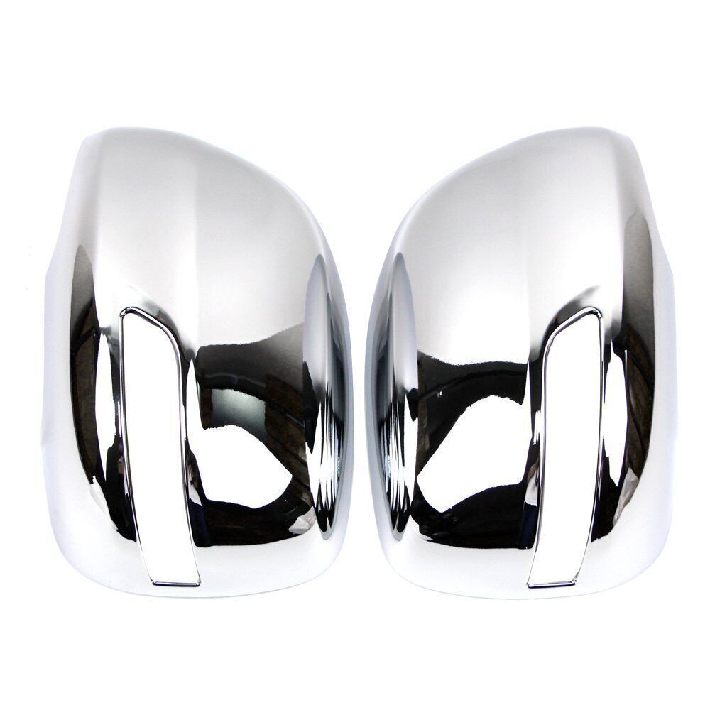 2X Chrome Rearview Door Side Mirror Cover Trim for Toyota for Land Cruiser 2013-2015