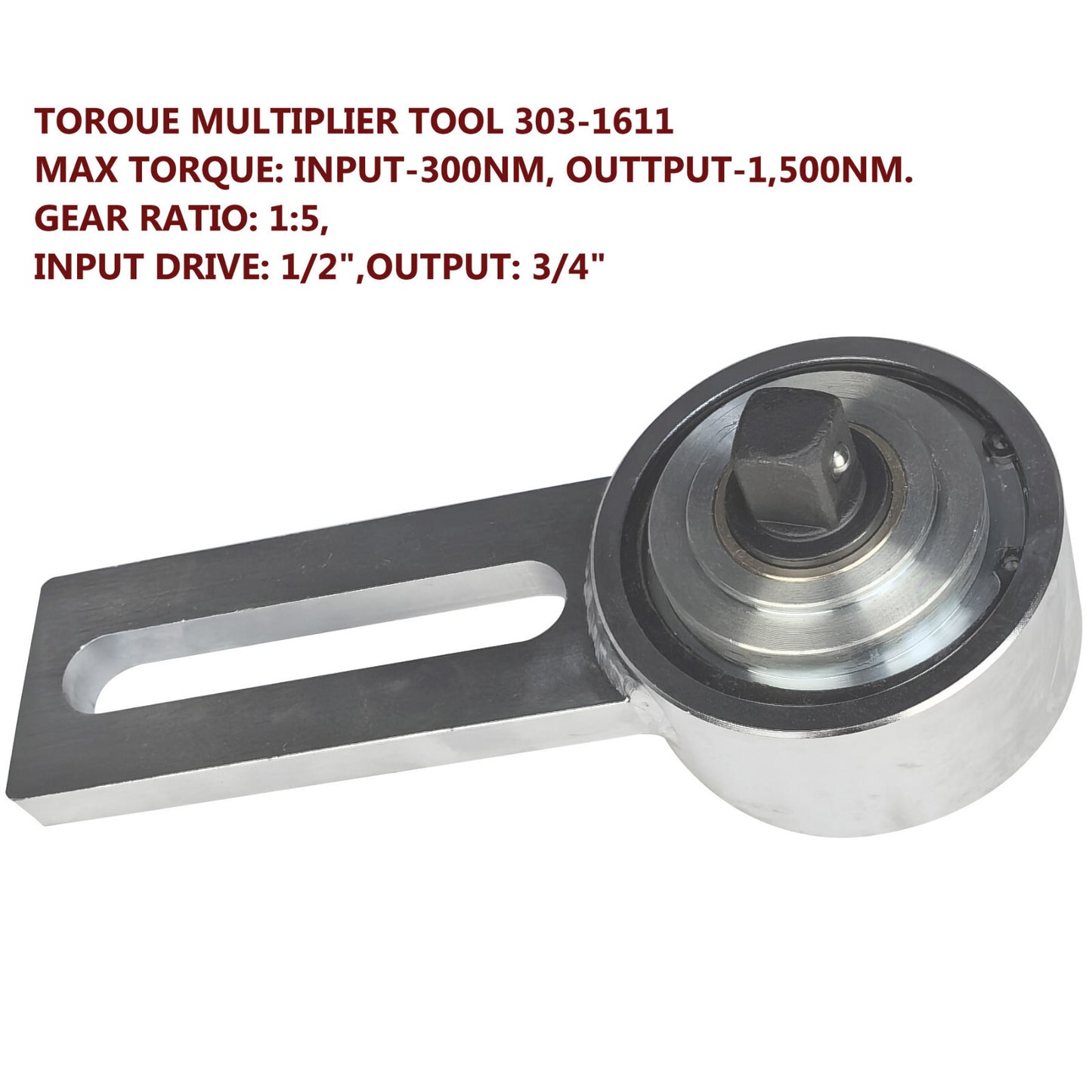 Engine crankshaft belt pulley removal tool for Ford 1.0L torque multiplier