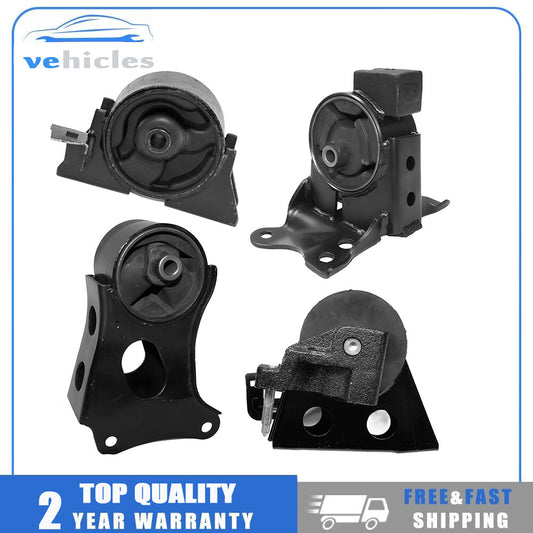 Four new engine, motor, and transmission mounts (A7333, A7335, A7344) for Nissan X-trail 2002-2007.