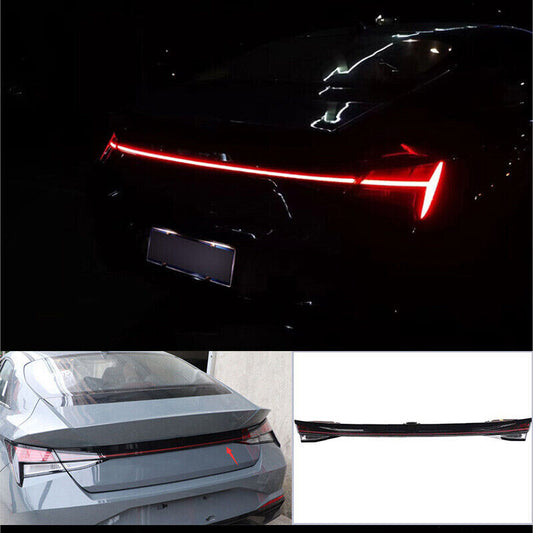 for Hyundai for Elantra 2021-2023 LED Rear Trunk Center Spoiler Taillight Cover 1PCS