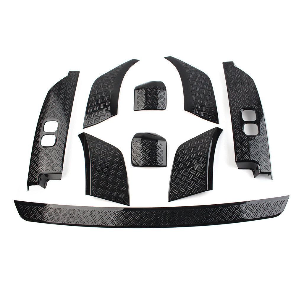 for Land Rover for Defender 90 110 2020-2023 Bright Black Side Moulding Body Kits 9x