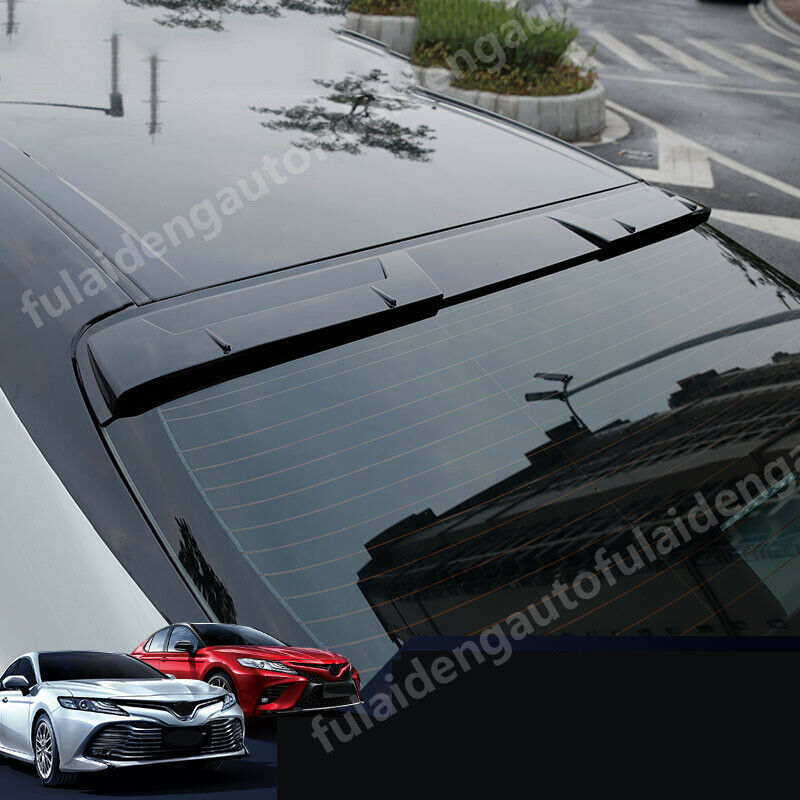 for TOYOTA for CAMRY 2018-2023 GLOSSY BLACK ABS REAR WINDOW ROOF LIP SPOILER VISOR