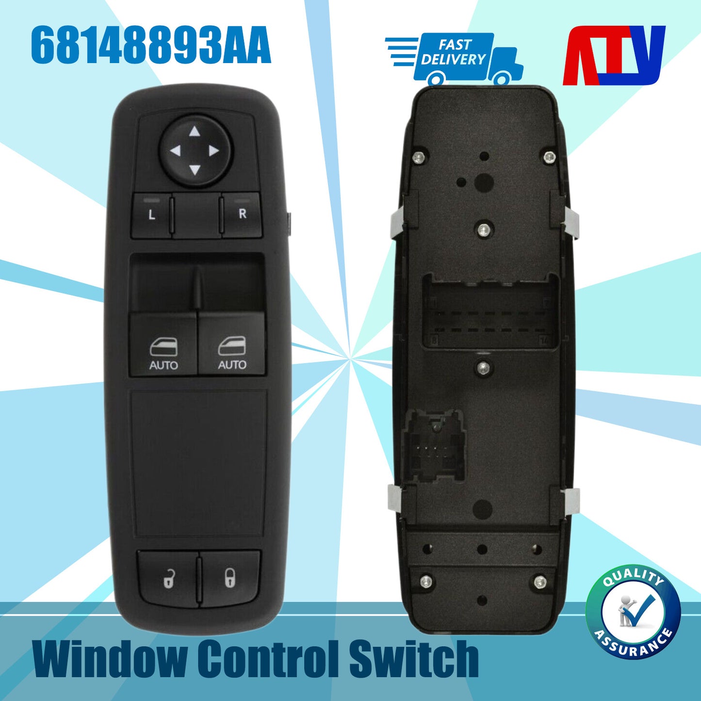 NEW Window Control Switch 68148893AA For 2013-2022 for Ram 2500 3500 4500 5500