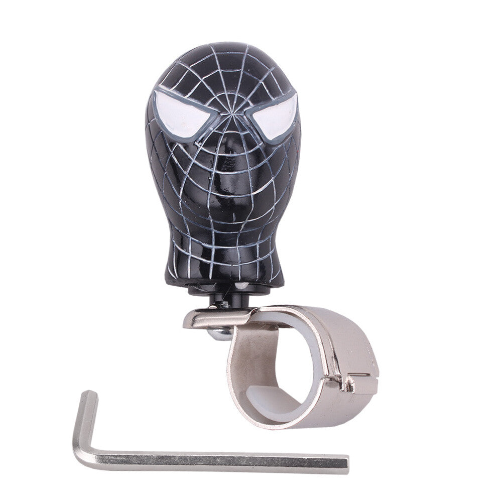 1Pcs Car Steering Wheel Spinner Suicide Knob Handle Booster Black spider Pattern