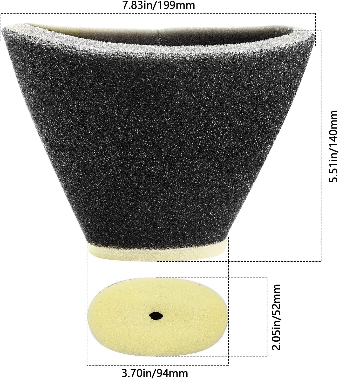 Air Filter 5LP-14451-01-00 for Yamaha 660R YFM660 YFM660RS YFM660RT ATV