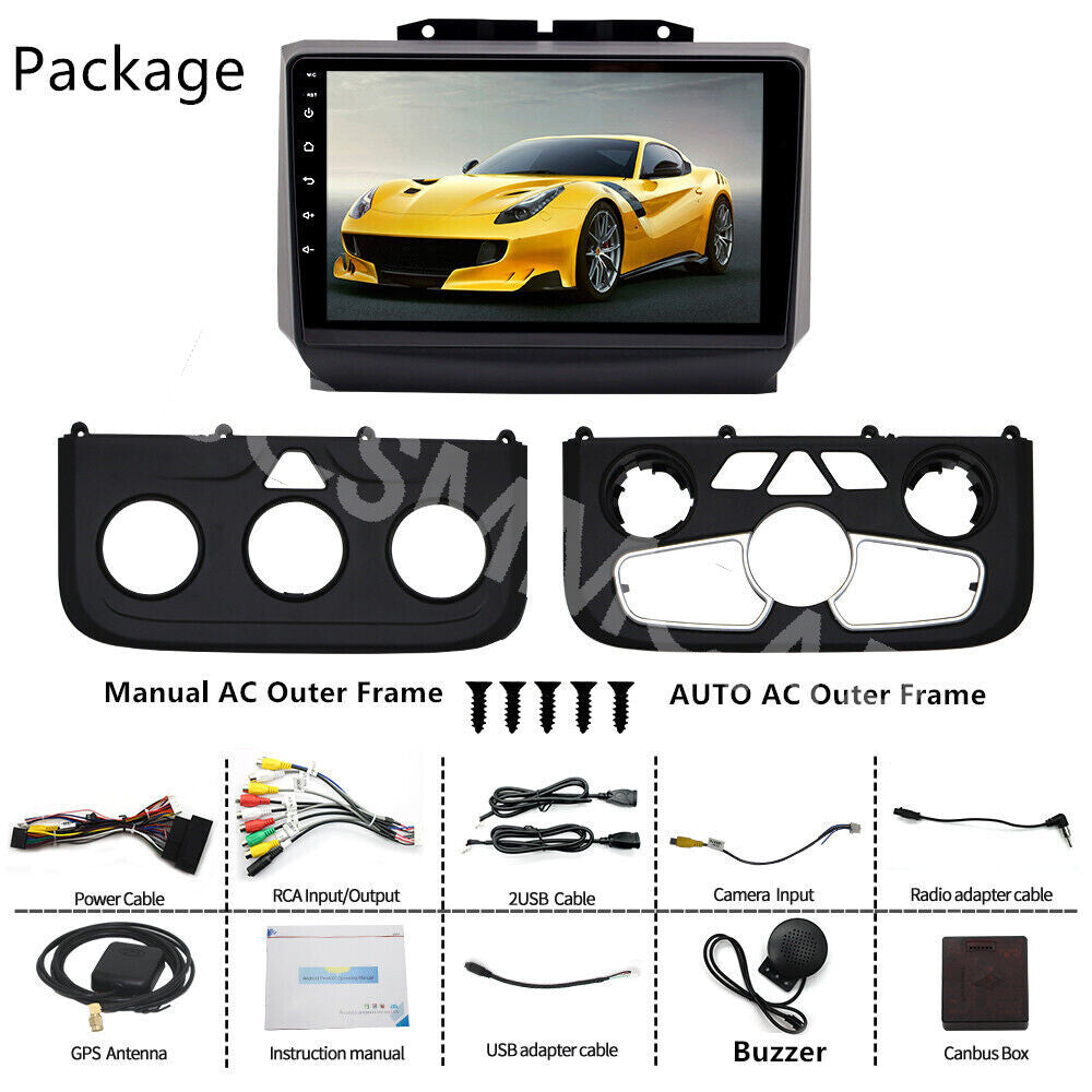 Car Stereo Radio Touch Screen For Carplay Fit for Dodge for RAM 1500 2500 2013-2018