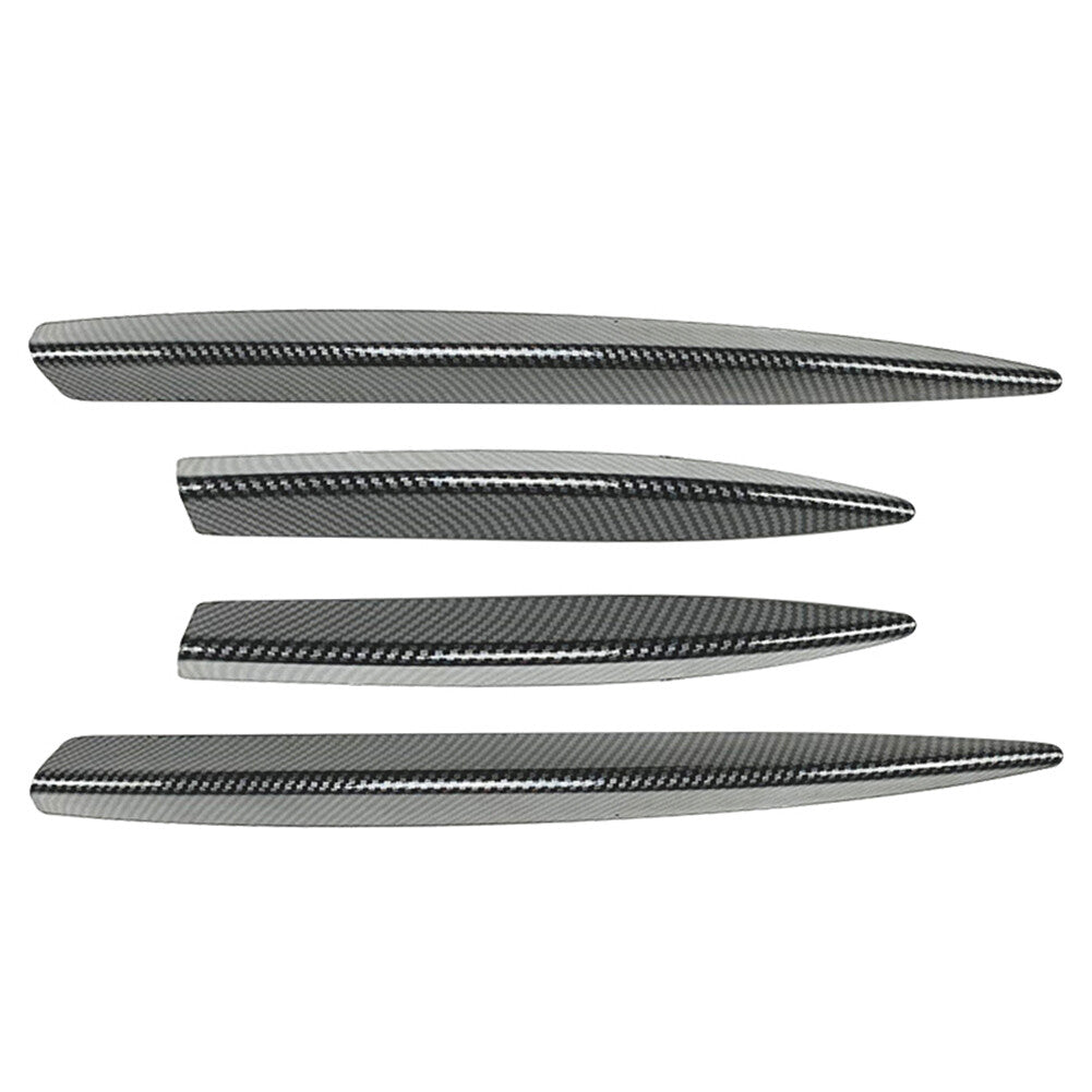4x Front Fog Light Strips Air Intake Grille Cover Trim Carbon for Benz A Class