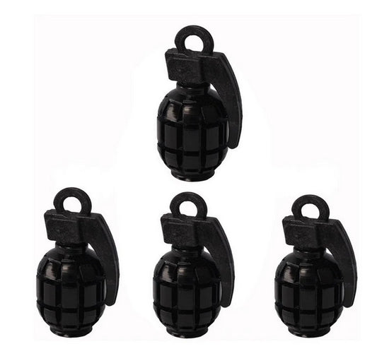 4-piece car tire valve cover rod air dust cover dustproof black stud for Mitsubishi