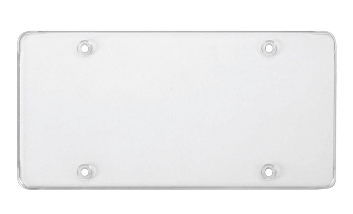 2-Piece Car Flat License Plate Frame Cover Front Cover Rear Trunk Transparent Suitable for Dodge