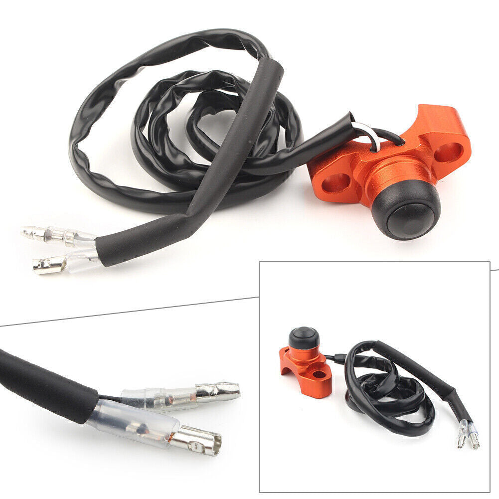 Universal CNC Engine Stop Start Kill Switch Button Fit Most Dirt Bike Quad ATV