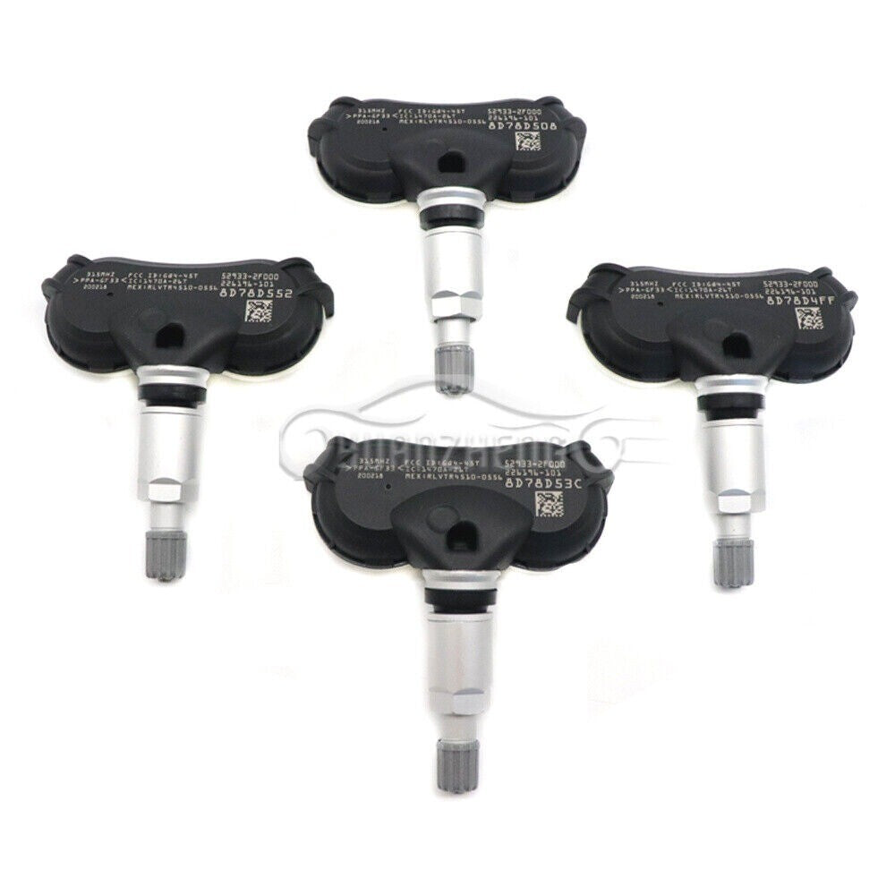 4-piece TPMS tire pressure sensor set for Hyundai for Tucson Equus and for Kia Rio 315MHz (52933-2F000)
