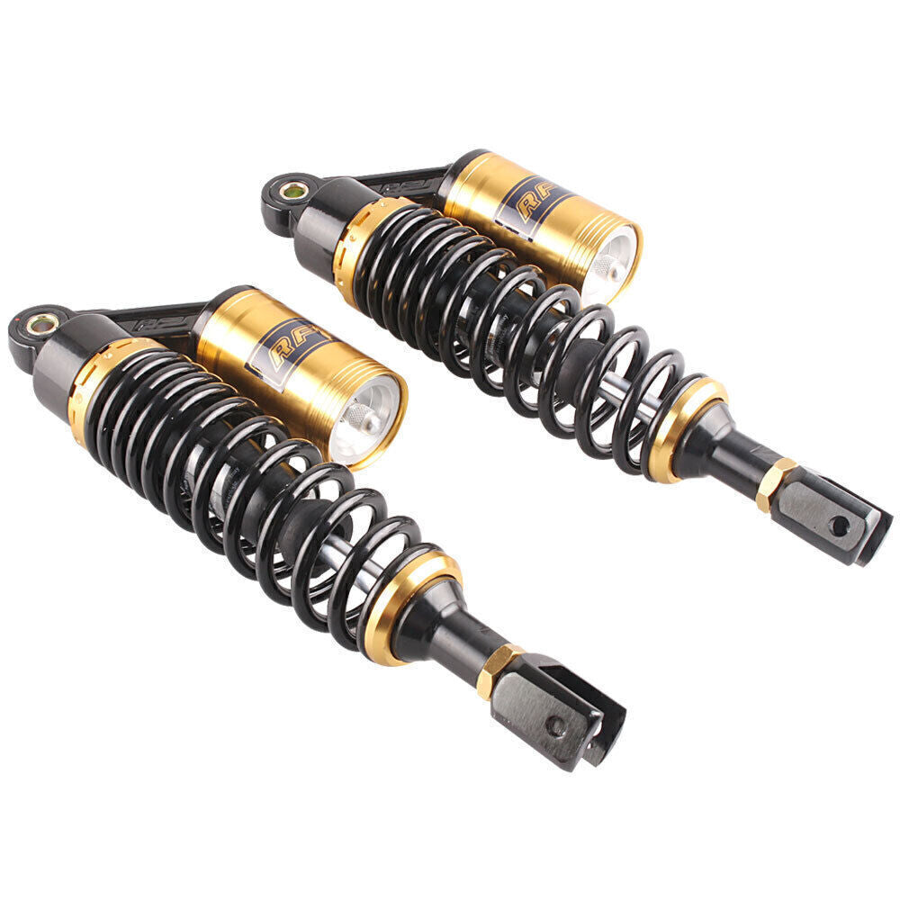 12.5320mm Rear Adjustable Air Shock Absorber Fit Scooters Moped Quad Gold
