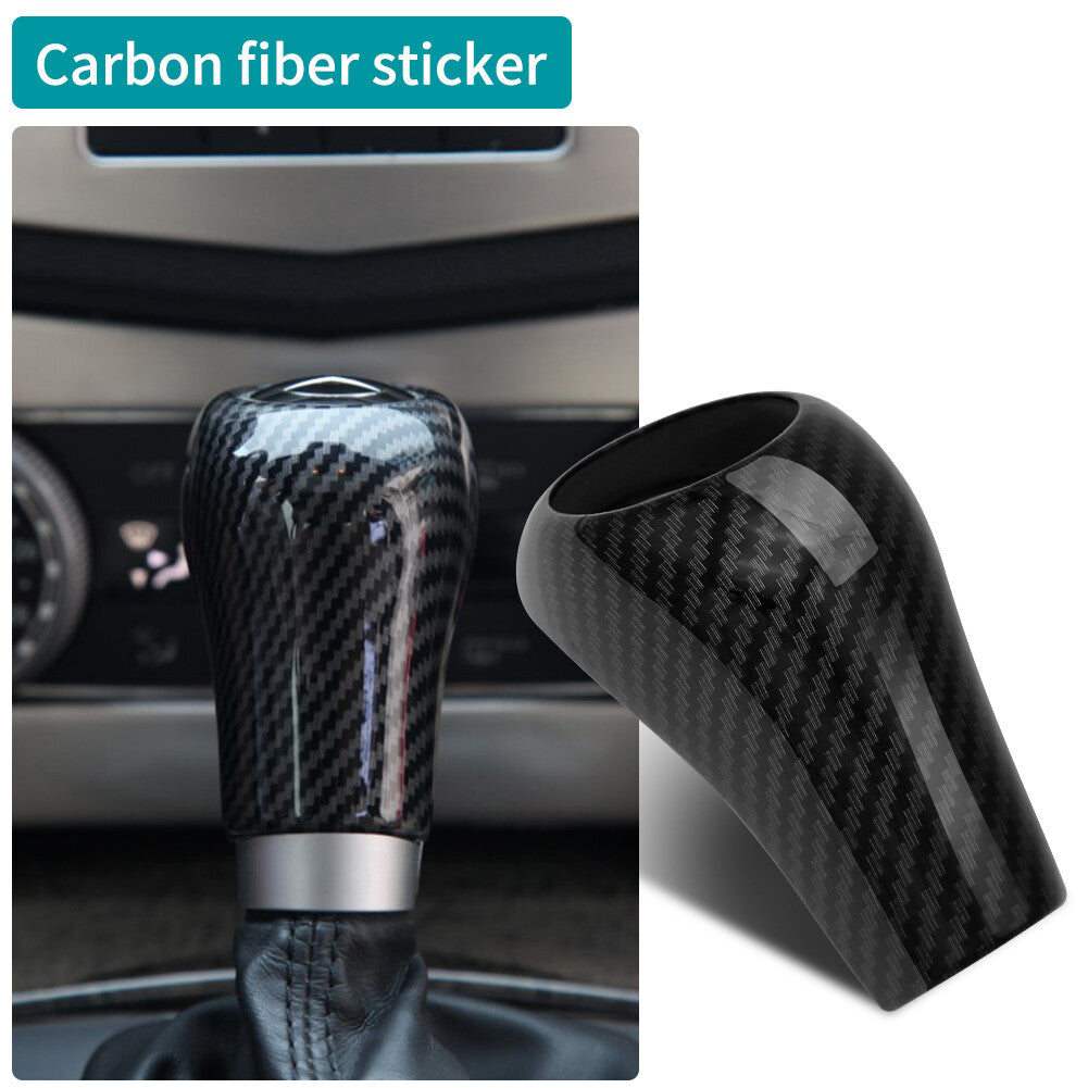 Carbon fiber shift button cover bezel fits for Mercedes-Benz W204 W212 GLK