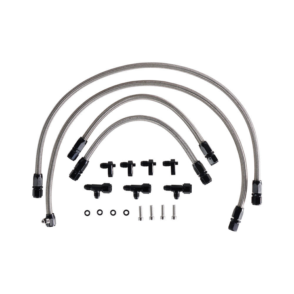 Steam ventilation hose coolant cross kit 4AN stainless steel for LS LSX LS1 LS2 LS6 LM7