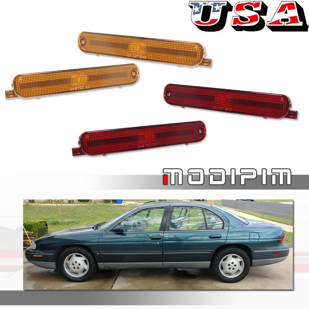 4 pieces of amber red front and rear badges for 95-01 for Chevrolet Lumina and 95-99 Monte Carlo.