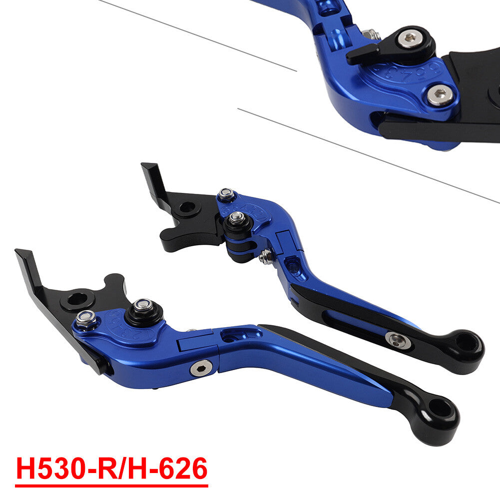 CNC Folding Extendable Brake Clutch Levers for Suzuki GSXS125 GSXR150 17-19 blue