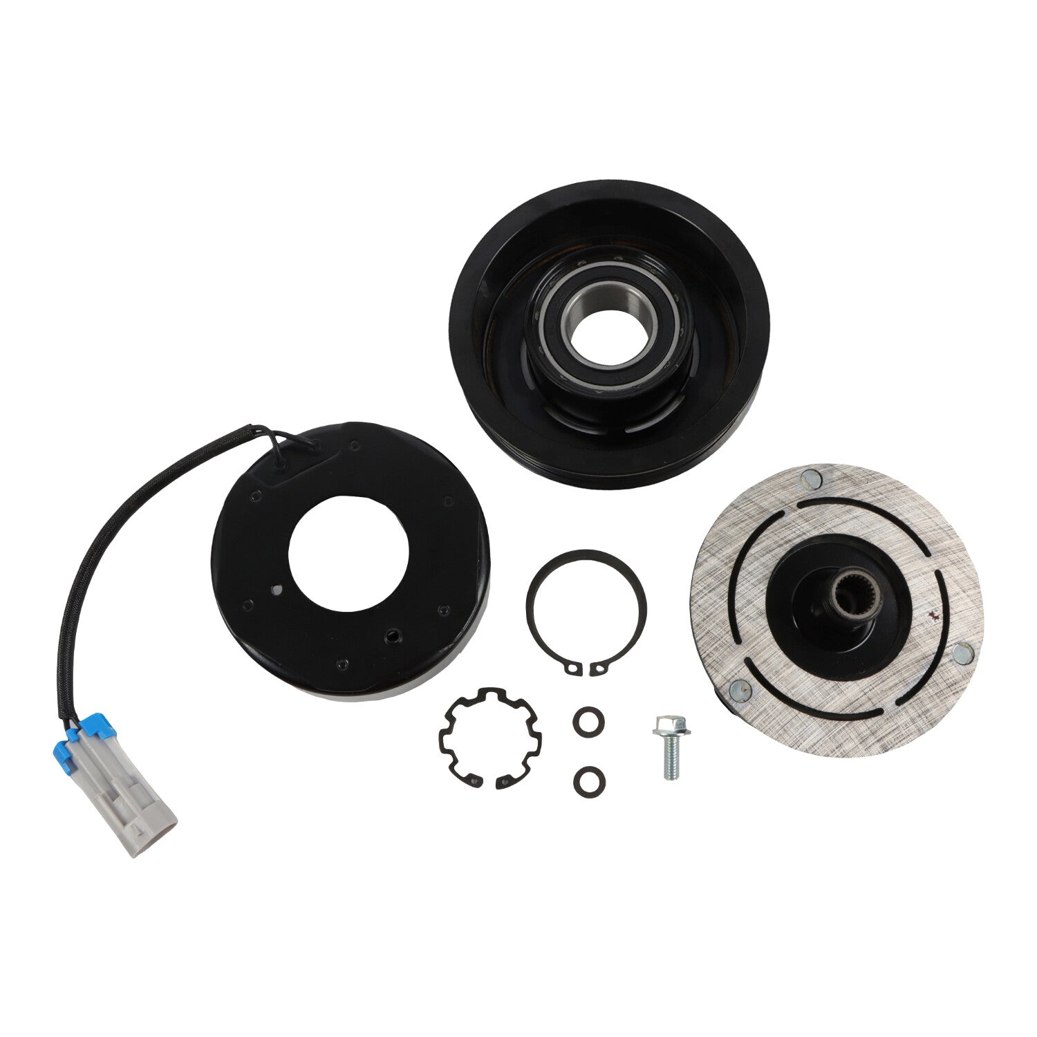 AC Compressor Clutch Kit FITS for GMC 2000 - 2014 for YUKON PULLEY COIL HUB BEARING 1808