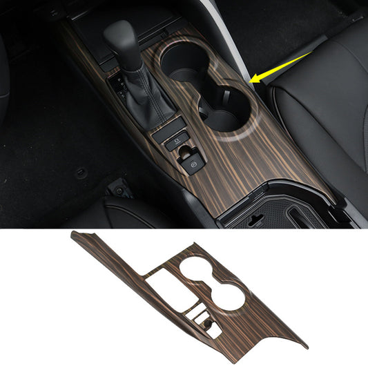Wood Grain Middle Console Gear Shift Panel Trim ABS for Toyota for Camry 2018-2023