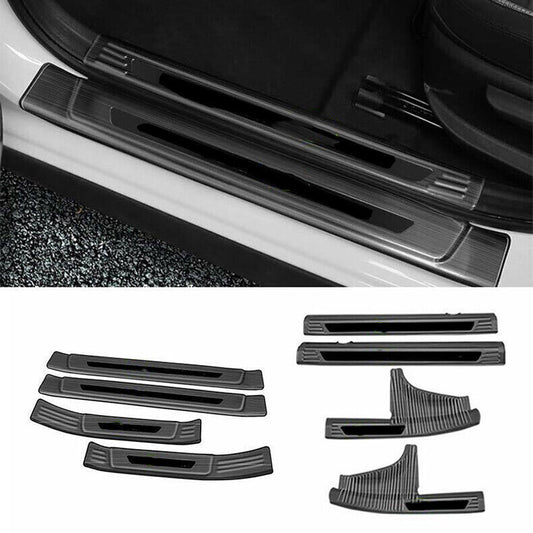 for Hyundai Sonata 2020-23 Black Steel Door Sill Cover Scuff Plate Guard Cover8