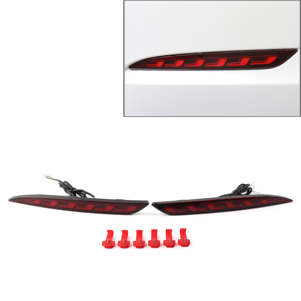 Rear Fog Lamp Brake Light Dynamic Turn Signal Reflector FIT for Tesla Model 3 17-22