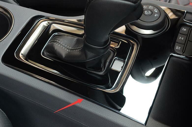 for Ford Ranger 2015-2022 Black Steel Central Console Gear Shift Cover Trim 1PCS