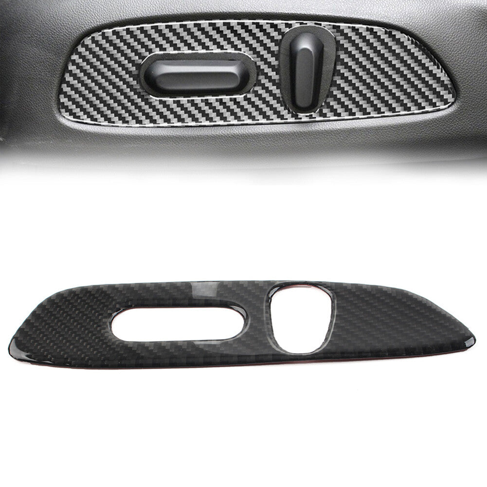 for Seat Button Handle Panel Cover Trim Carbon Fit for Chevrolet Equinox 2018-2021 LHD