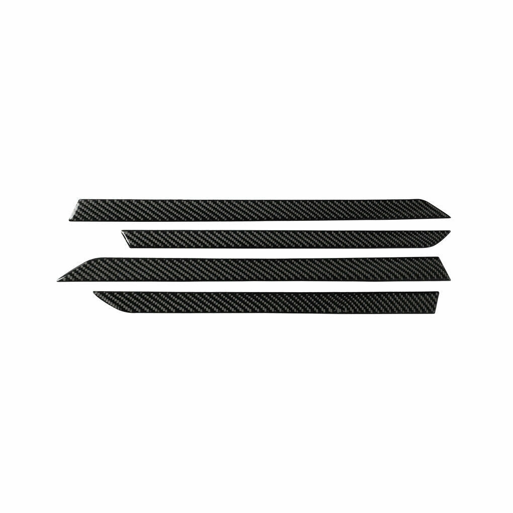 4Pcs Carbon Fiber Interior Door Sticker Trim