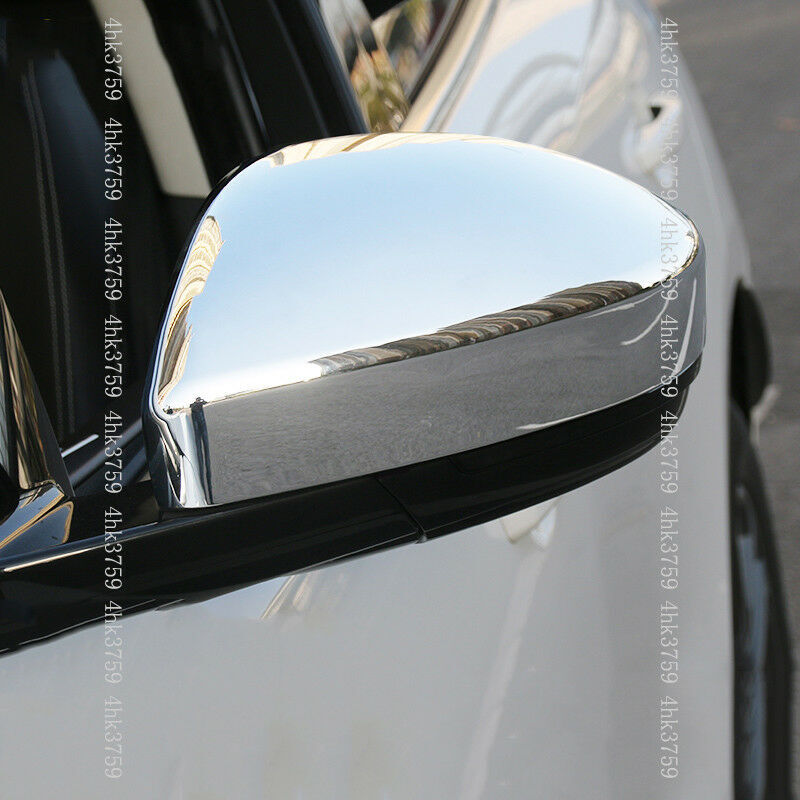 2X for Jaguar F-PACE 2016-2019 2020 Chrome Side Door Rearview Mirror Cover Trim
