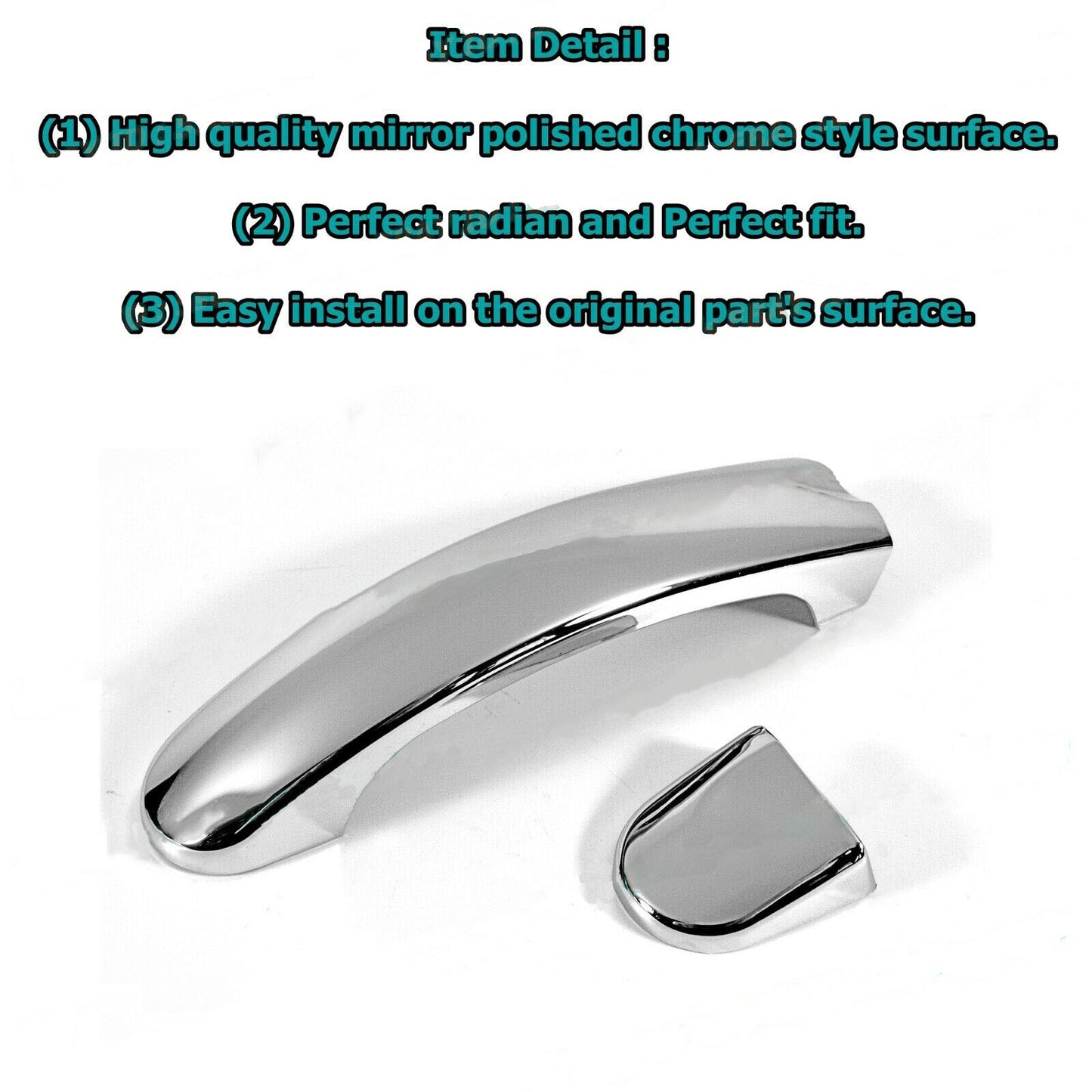 Chrome Upgrade Cover Cap Decorative for 1998-2010 for VW New Beetle Side Handle