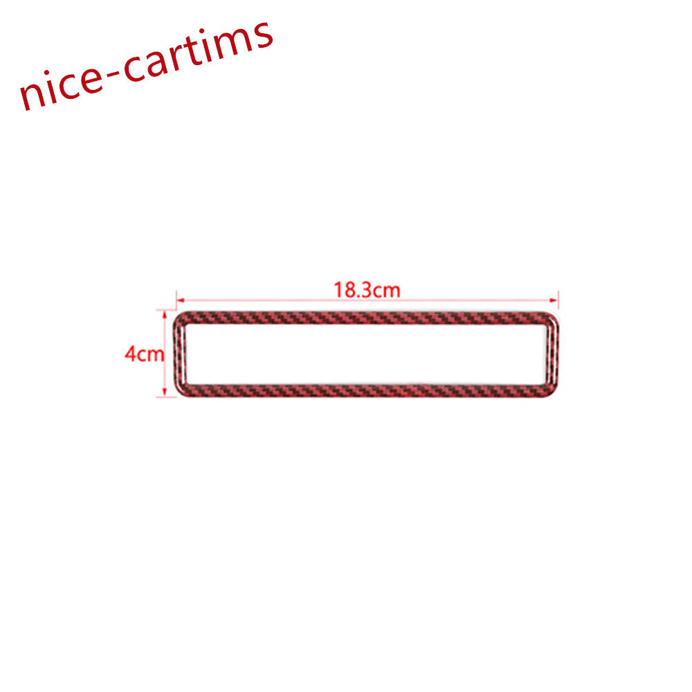 Red Carbon Fiber ABS Emergency Light Lamp Switch Trim for Jeep for Wrangler JK 11-17