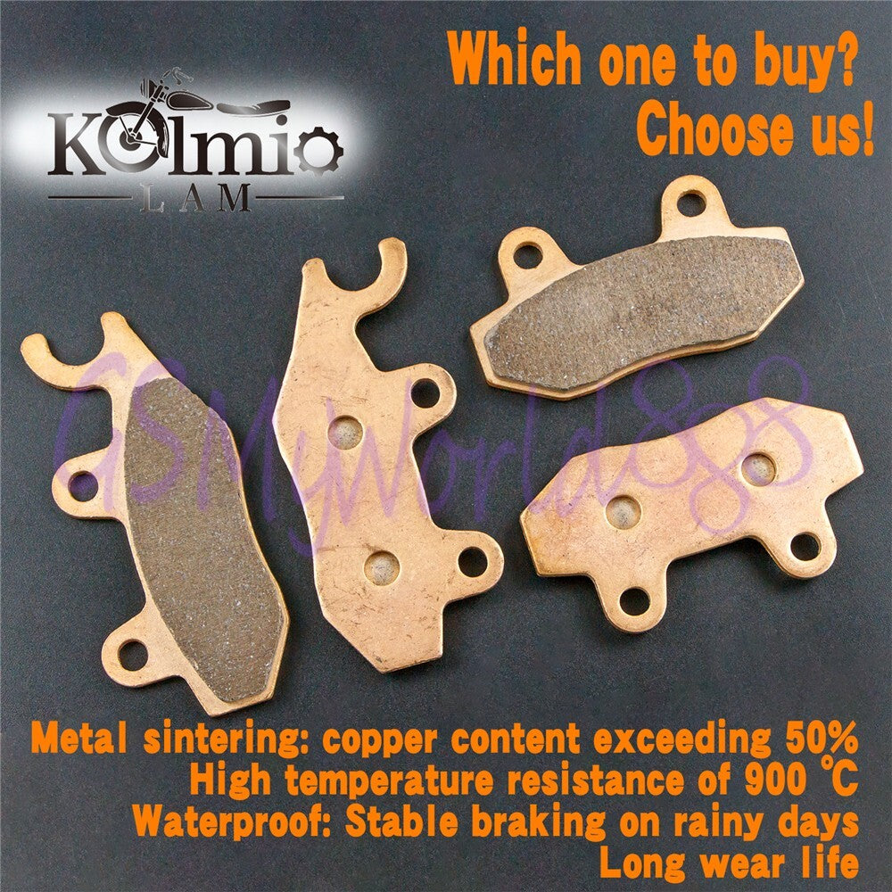 Kolmio-LAM Front Rear Brake Pads Fit for Suzuki UH125 UH200 L4/L5 Burgman 14-21