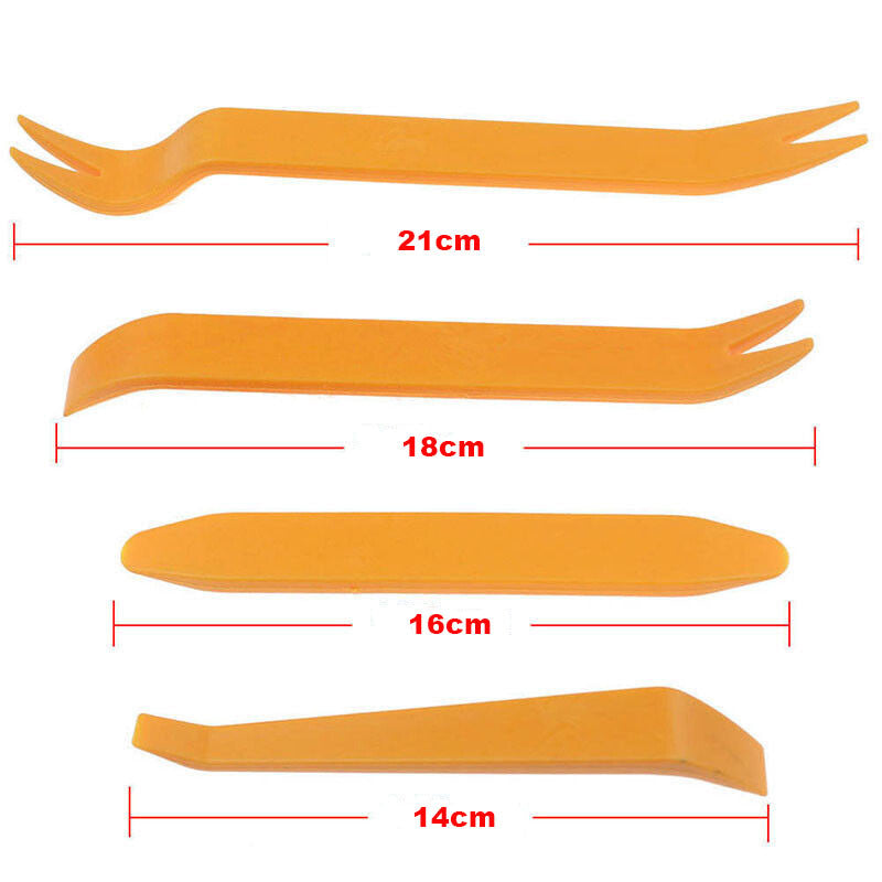 4Pcs Car Removal Pry Open Tool Kit for Radio Audio Stereo Door Trim Dash Panel