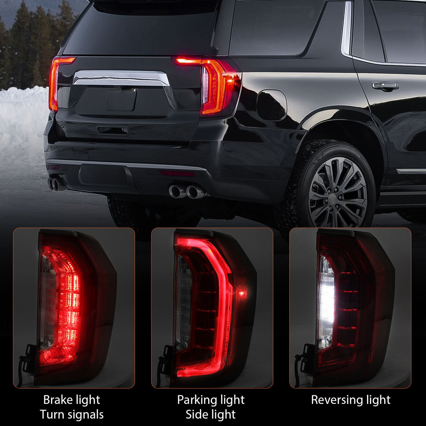 Passenger For 2021-2024 for GMC for Yukon / for Yukon XL Full LED Tail Light Outer Lamp Right
