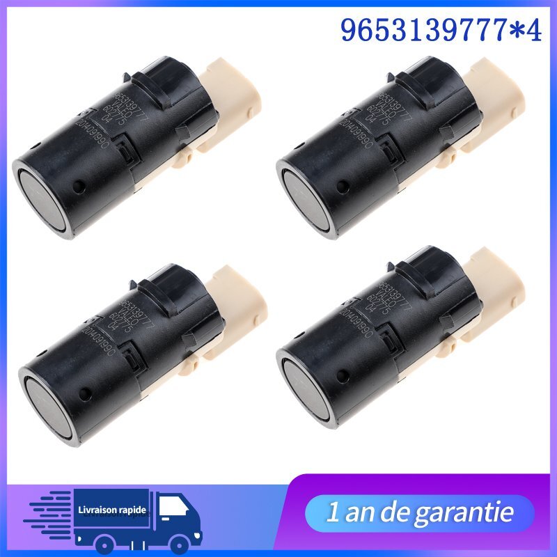4xCapteur Radar de Recul for Citro?n C4 C8 for Peugeot 9653139777 Aide Stationnement PDC