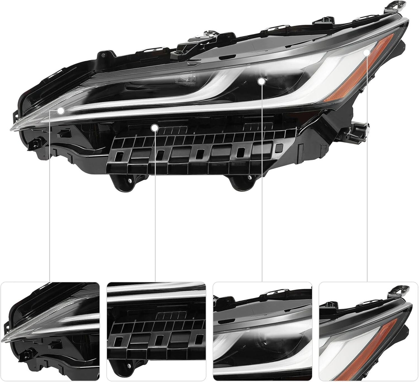 2021 2022 2023 2024 Applicable to for Toyota Venza left driver's side LED headlights