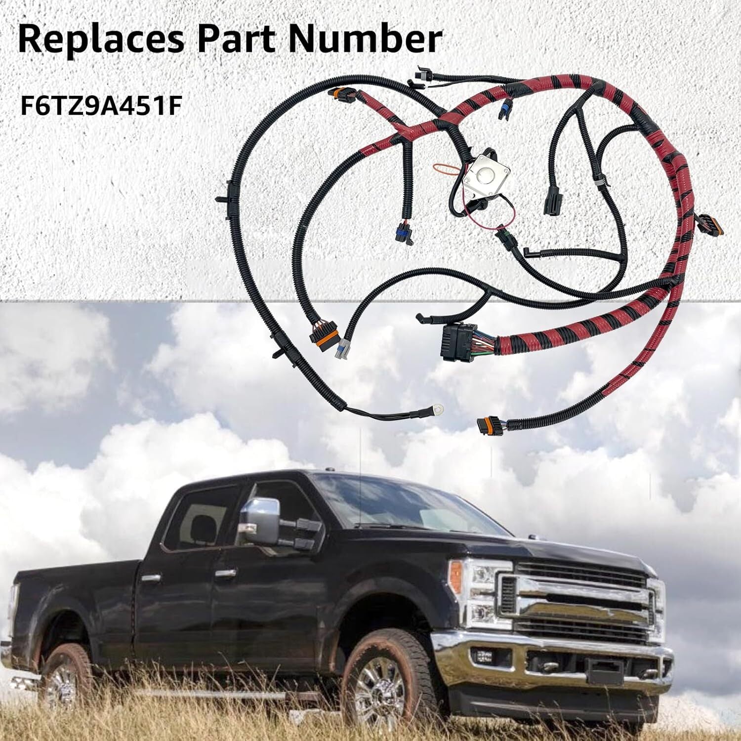For 94 - 96 F-250 F-350 FSD for Ford Engine Wiring Harness 7.3L DI Diesel F6TZ9A451F