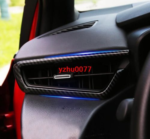for Toyota for Corolla 2020-2023 Carbon Fiber ABS Front Air Vent Outlet Cover Trims