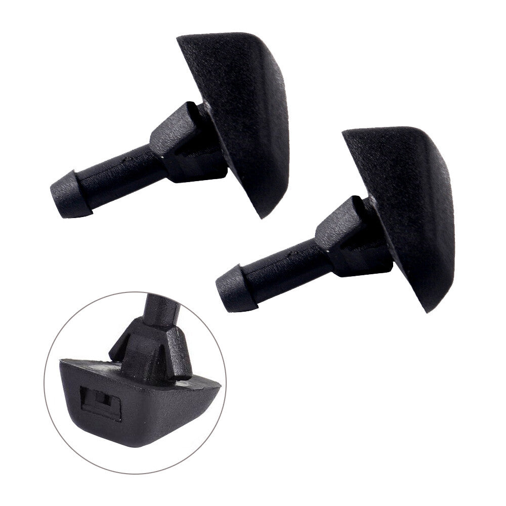 2x Windshield Washer Jet Nozzle for Volvo S80 C70 S40 XC90 1998-2013 Black