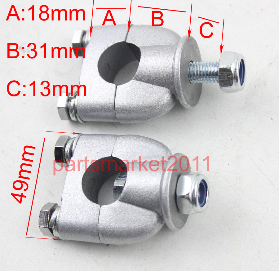 Aftermarket Bar Clamps 22mm Bar for Honda Z50R Z50A Z50J Bikes Skyteam Z 50
